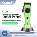 Máquina de Corte Brushless Profissional +Base Carregadora Km-1735 | Kemei ®