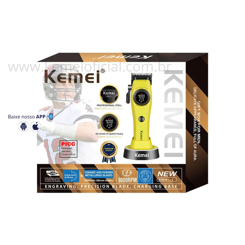 Kit Máquina de Corte Km-1735 + Acabamento Km-1595 | Kemei ®