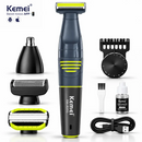 Aparador de Pelos 5 em 1 Profissional IPX5 Km-800G | Kemei ®