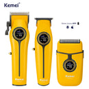 Kit Profissional Máquina de Corte + Acabamento + Shaver Km-8566 | Kemei ®