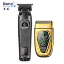 Kit Profissional Máquina de Acabamento 8w Km-1855 + Shaver Km-T360 | Kemei ®