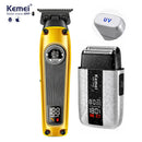 Kit Profissional Máquina de Acabamento 8w Km-1855 + Shaver Km-T402 | Kemei ®