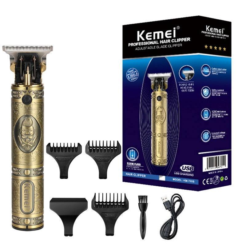 Máquina de Acabamento 10w km-700B + Barbeador Elétrico Km-TX1 | Kemei ®
