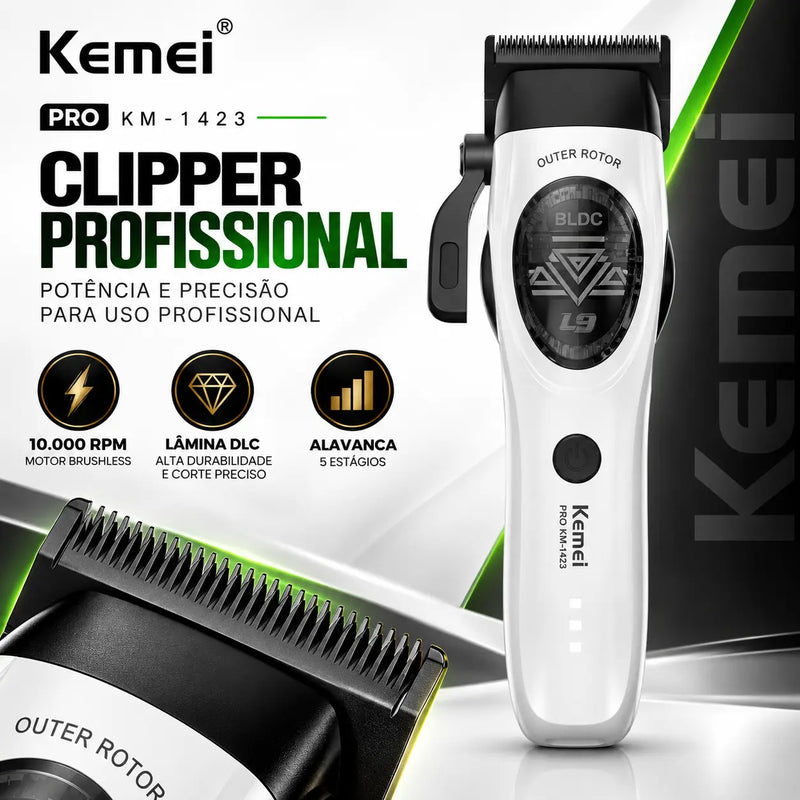 Máquina de Corte PRO Motor Brushless External +10.000RPM Km-1423 | Kemei ®