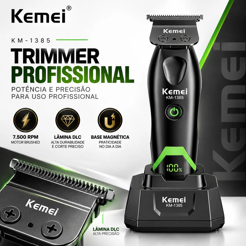 Lançamento Máquina de Acabamento Profissional +Base Km-1385 | Kemei ®